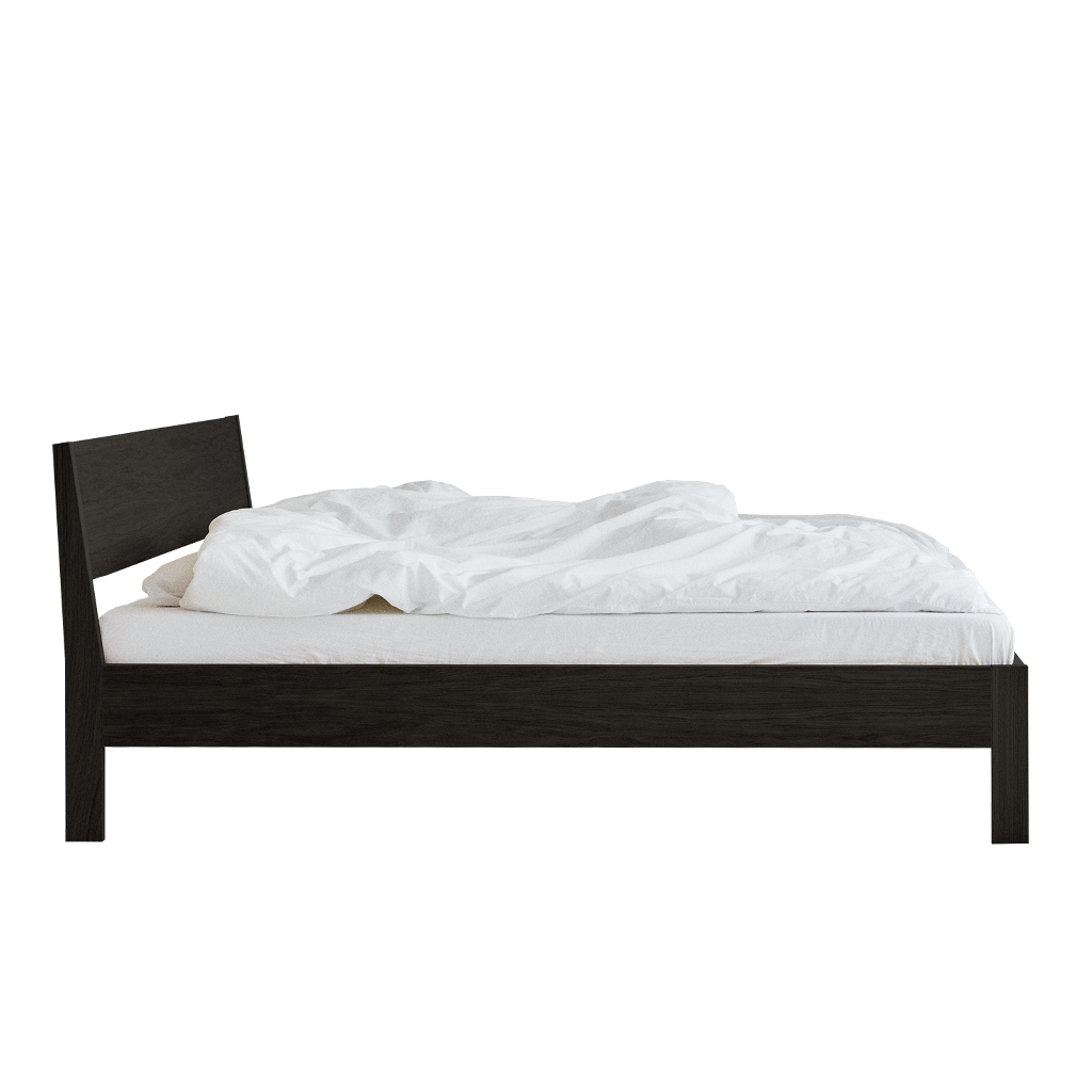 Ejer Bed Frame Black Stained Oak, RYE