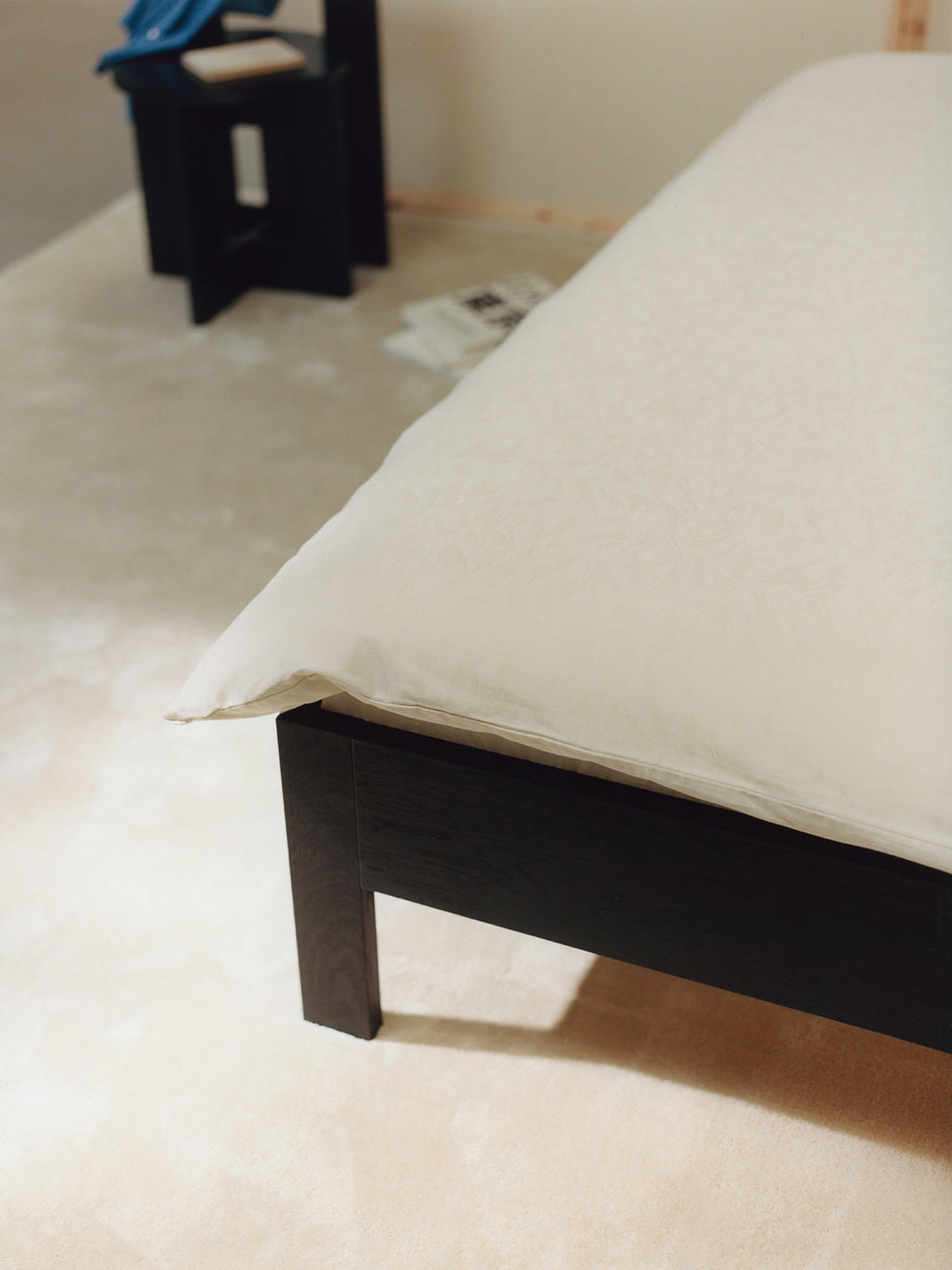Ejer Bed Frame Black Stained Oak, RYE
