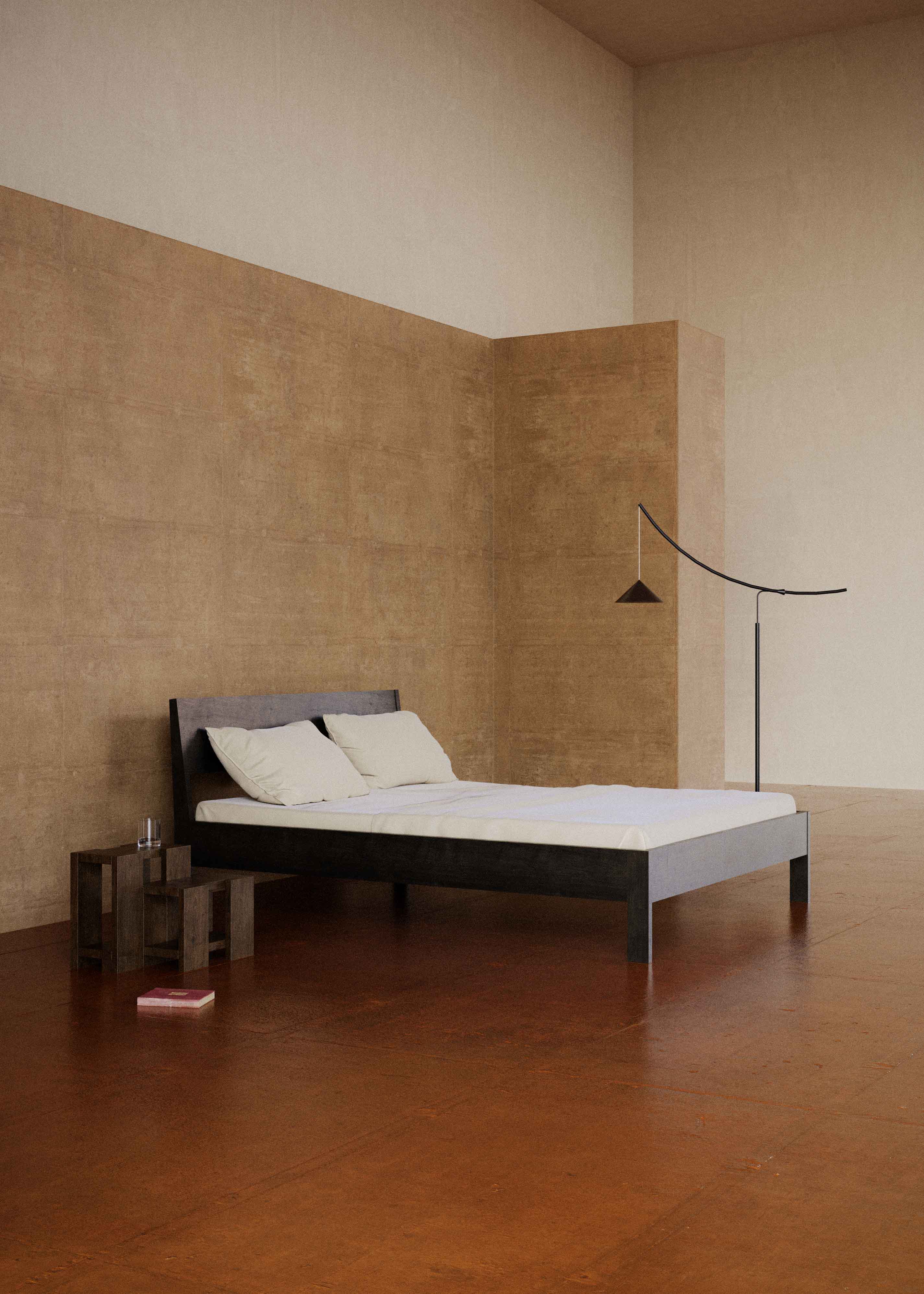 Ejer Bed Frame Black Stained Oak, RYE