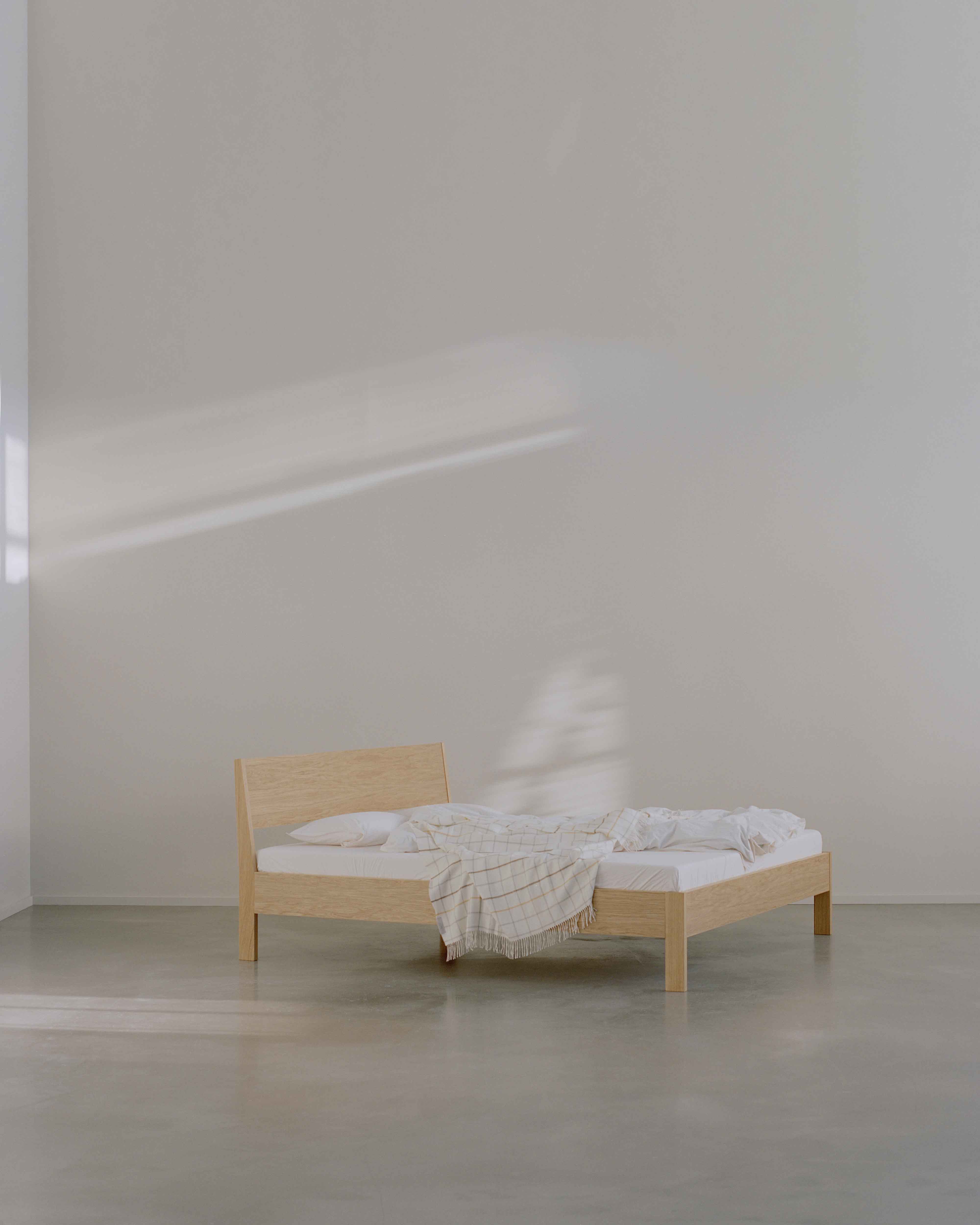Ejer Bed Frame With Headboard Oiled Oak, RYE