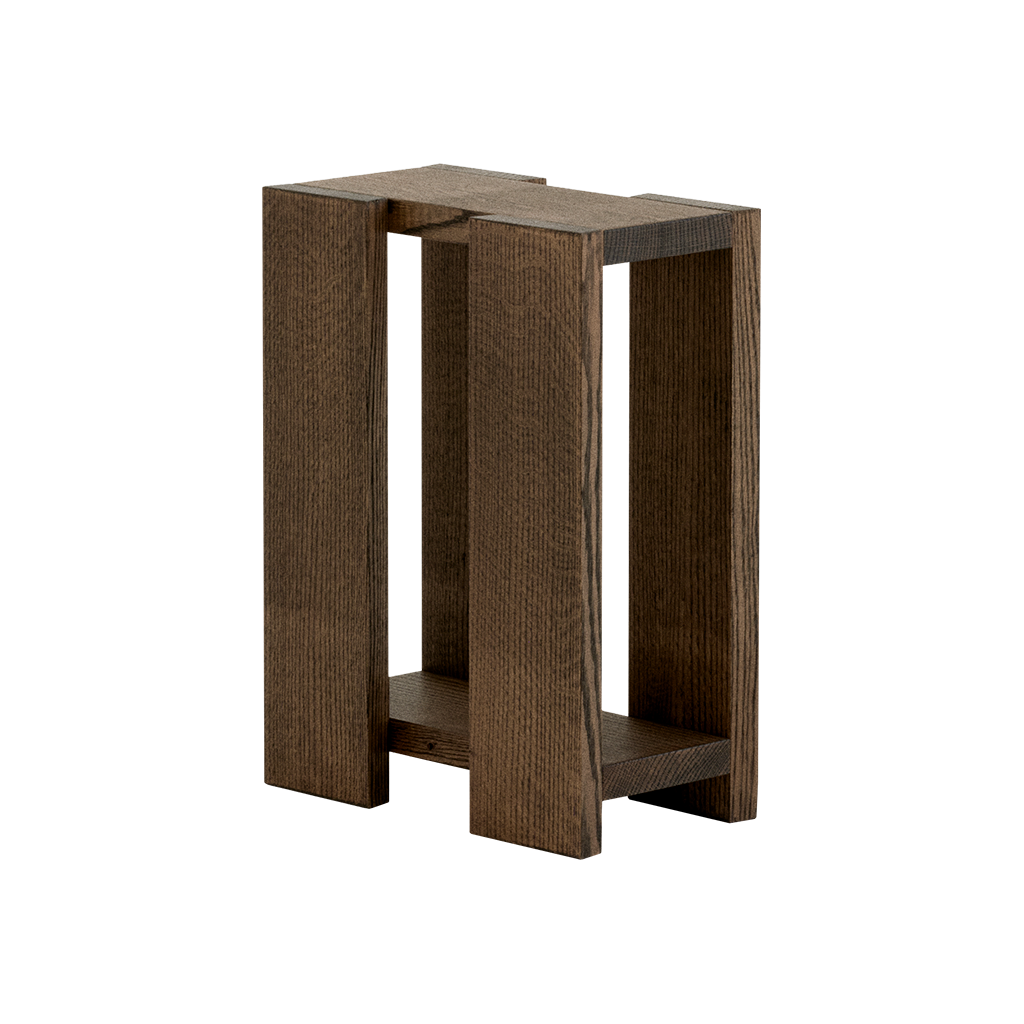 Etagére Side Table Smoked Oak Tall, RYE