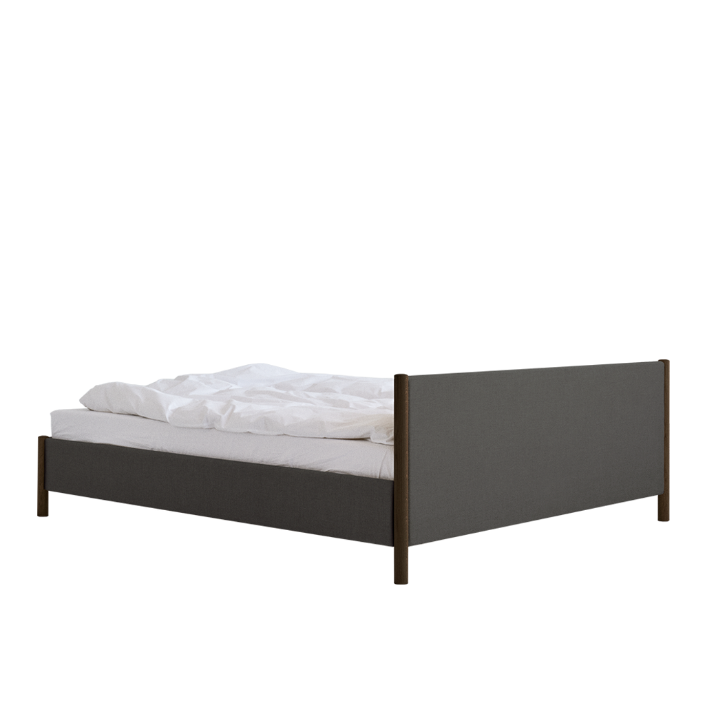 Veng Bed Frame Smoked Oak Dark Grey, RYE