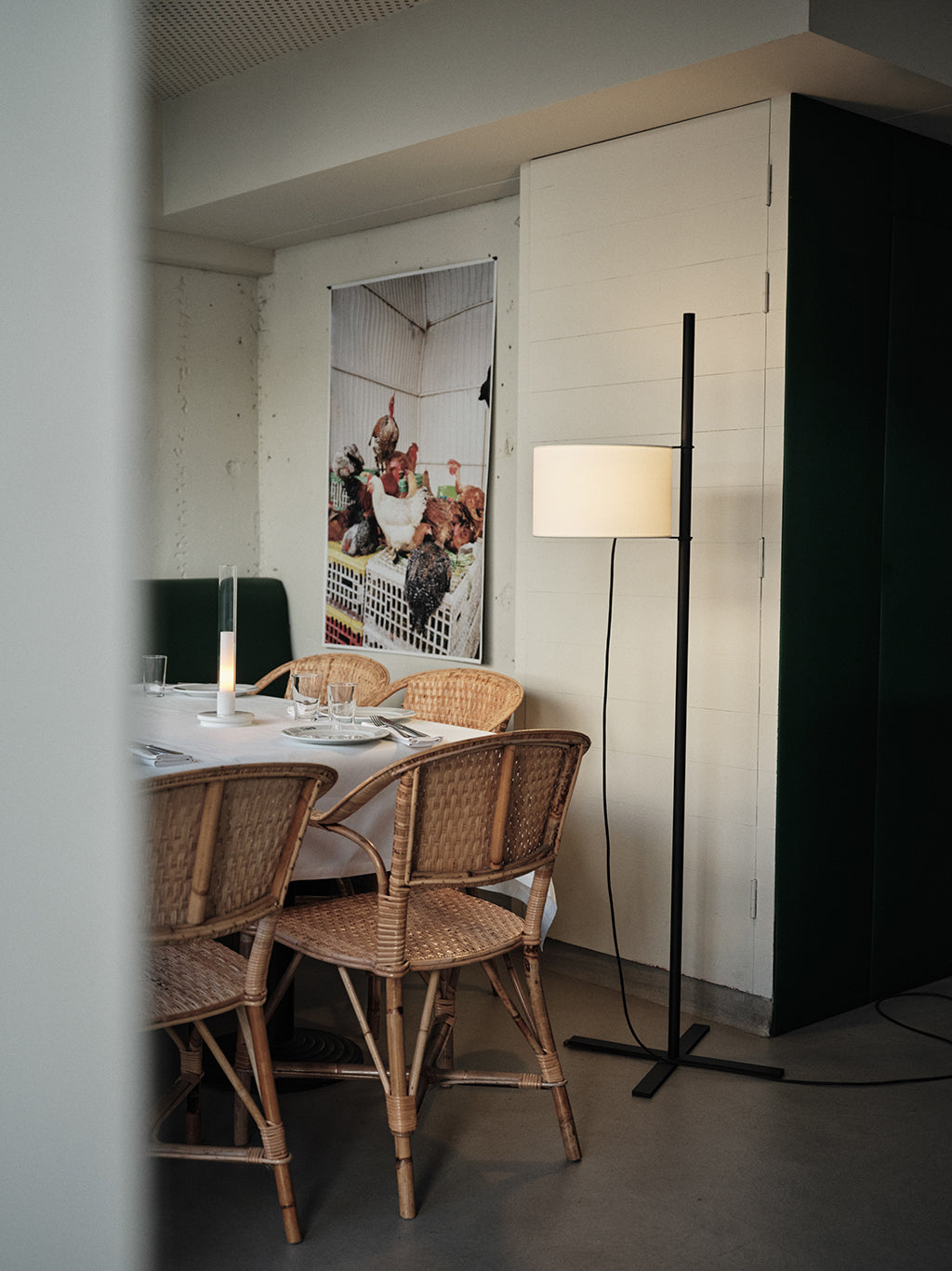 TMA Floor Lamp Black Matte, Santa & Cole