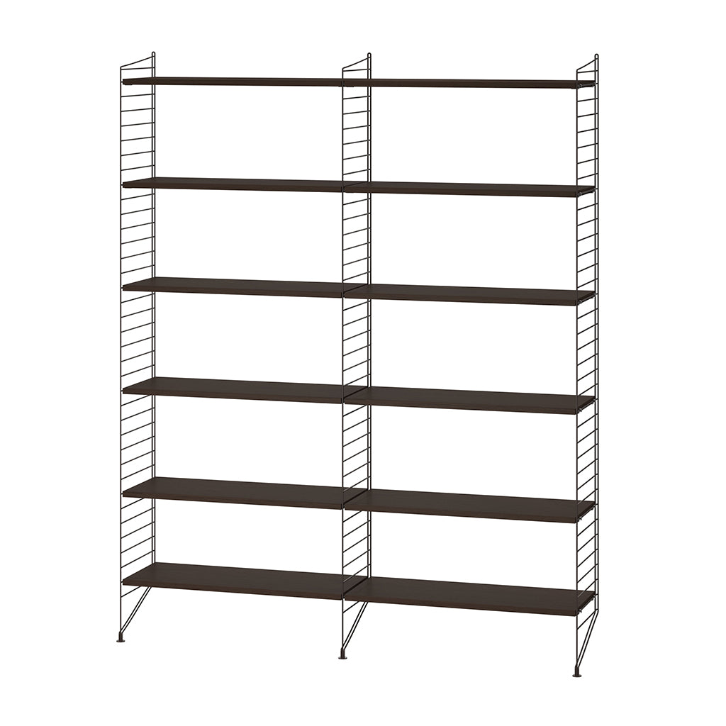 Shelving Unit Dark Oak, String Furniture