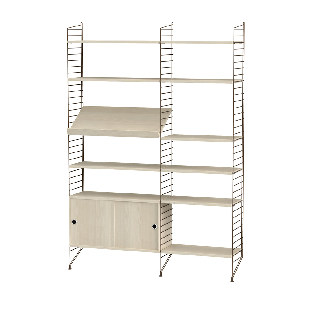 Display Unit With Cabinet Ash, String Furniture