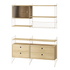 Two Section Unit Oak, String Furniture