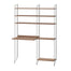 Work Unit With Shelves Walnut, String Furniture