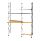 Work Unit With Shelves Oak