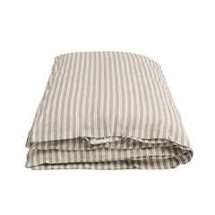 Percale Duvet Cover Clay Stripes,Tekla
