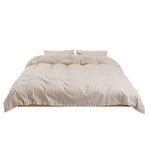 Percale Duvet Cover Clay Stripes,Tekla