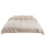 Percale Duvet Cover Clay Stripes,Tekla