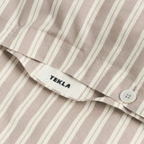 Percale Duvet Cover Clay Stripes,Tekla