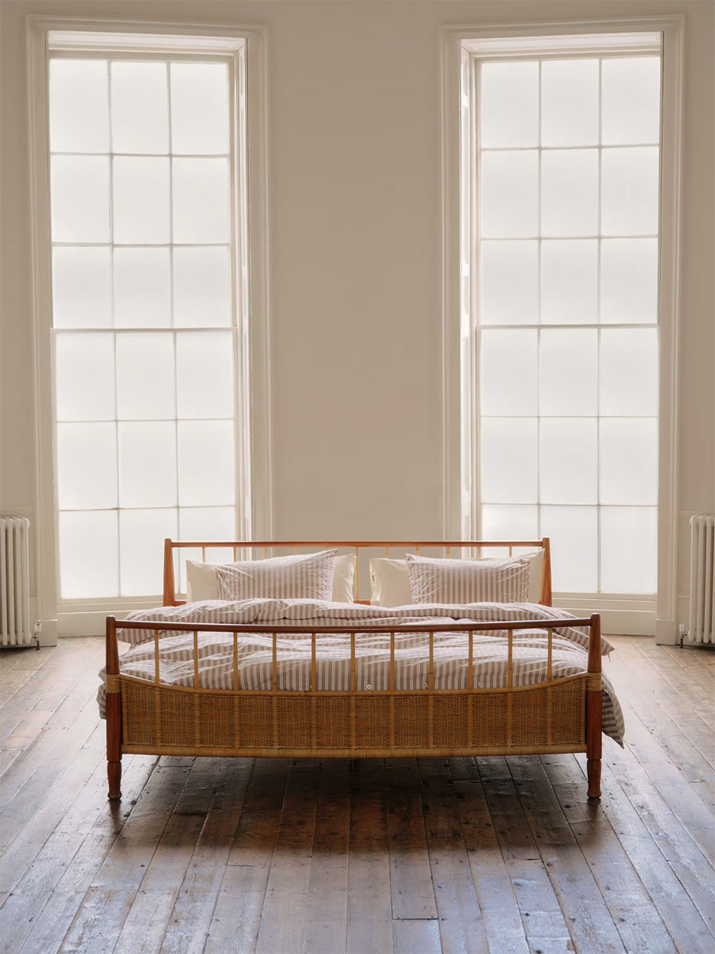 Percale Duvet Cover Clay Stripes,Tekla