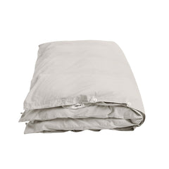 Percale Duvet Cover Soft Grey, Tekla