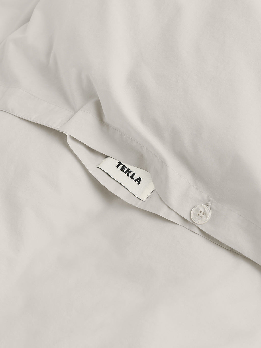 Percale Duvet Cover Soft Grey, Tekla
