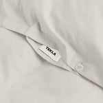 Percale Duvet Cover Soft Grey, Tekla