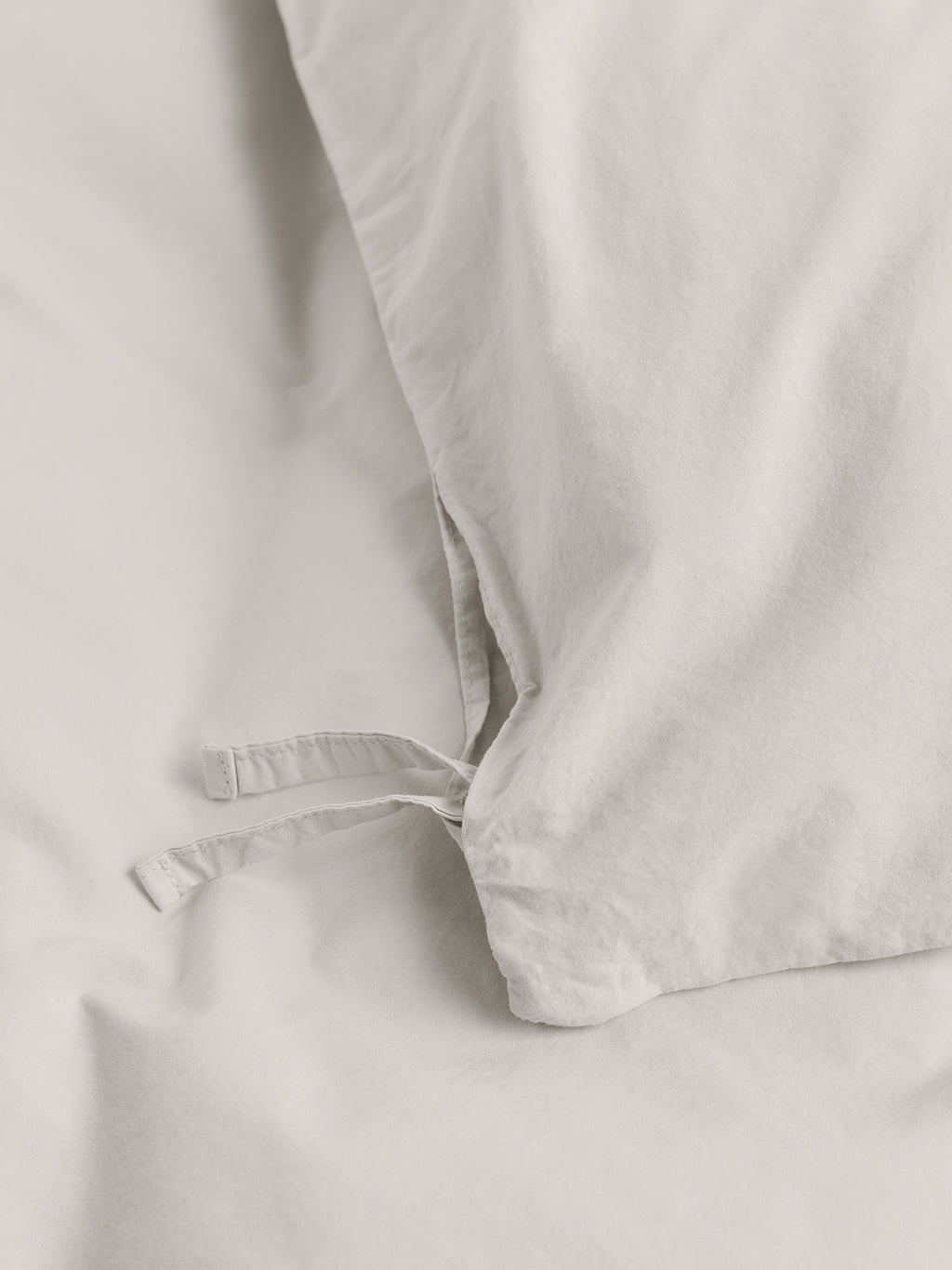 Percale Duvet Cover Soft Grey, Tekla