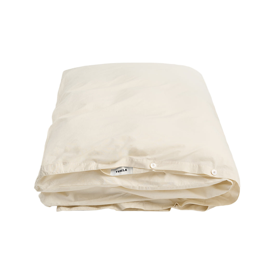 Percale Duvet Cover Winter White, Tekla