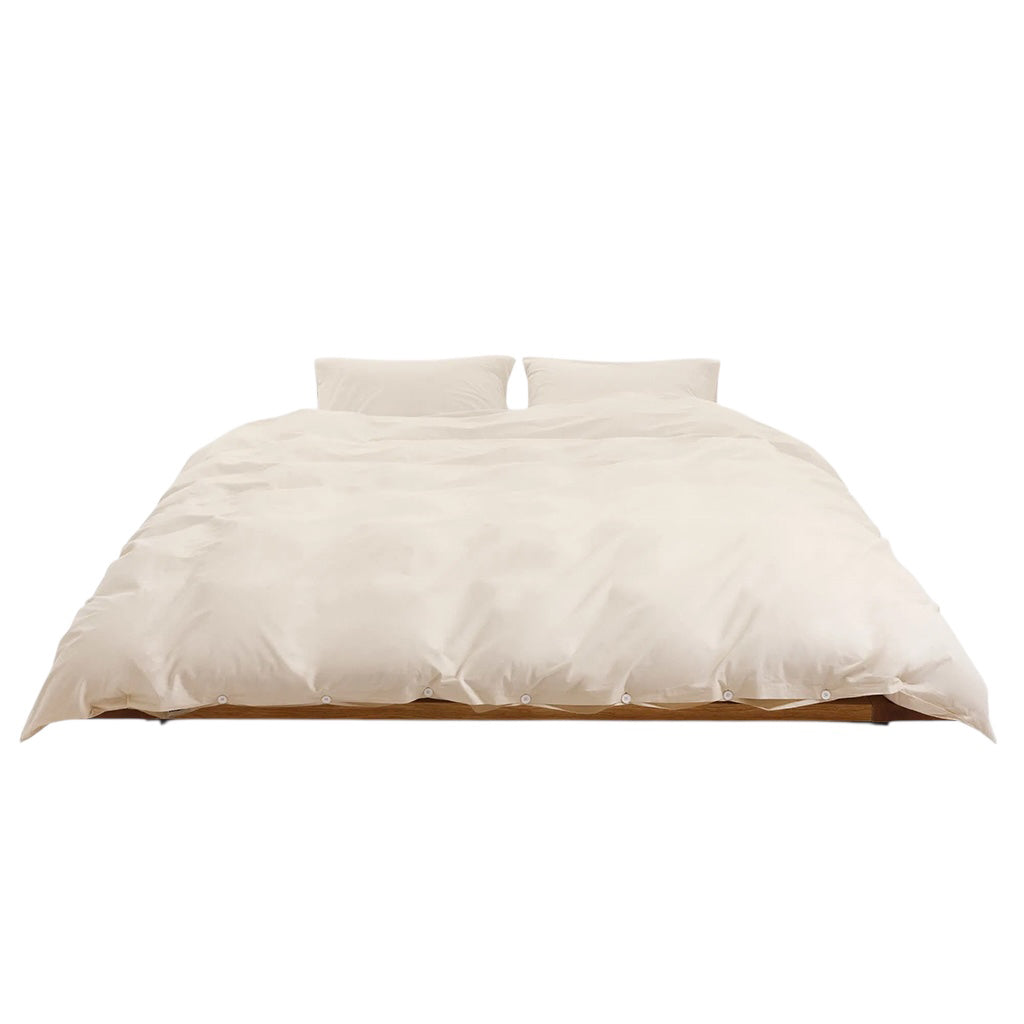 Percale Duvet Cover Winter White, Tekla