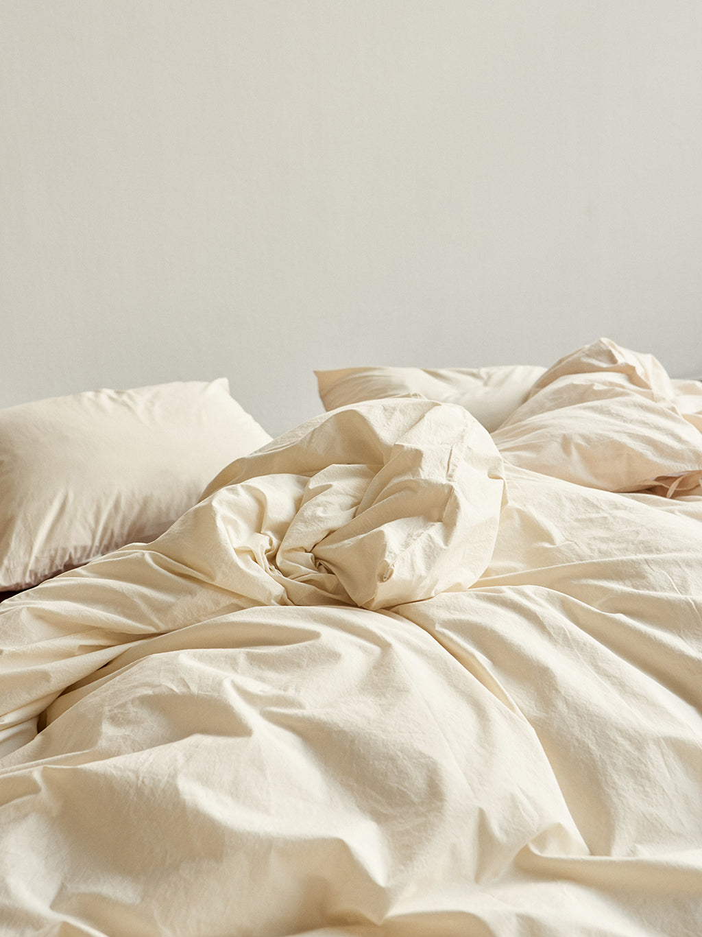 Percale Duvet Cover Winter White, Tekla