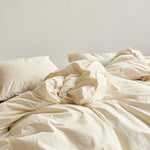 Percale Duvet Cover Winter White, Tekla