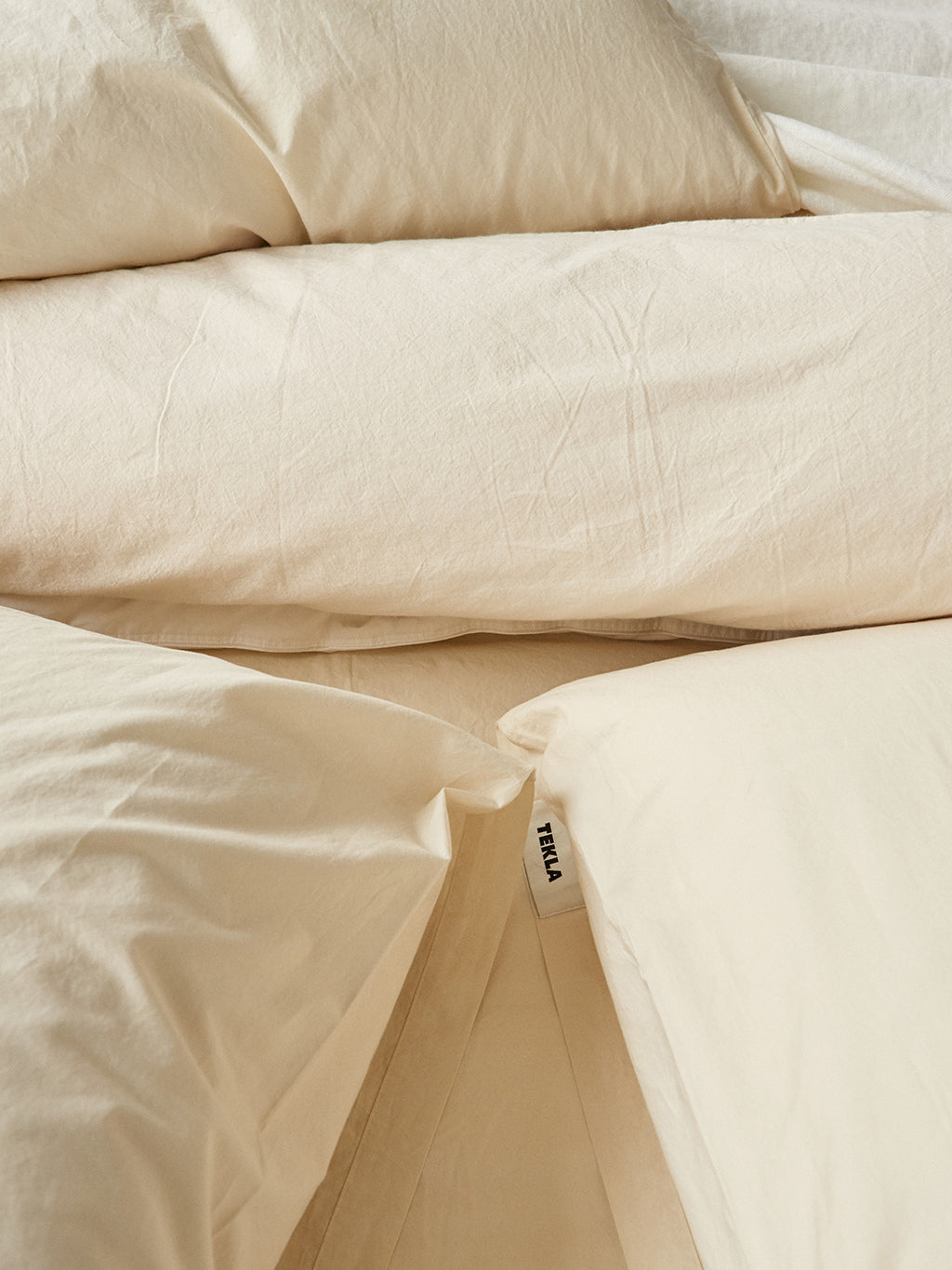 Percale Duvet Cover Winter White, Tekla