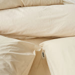 Percale Duvet Cover Winter White, Tekla