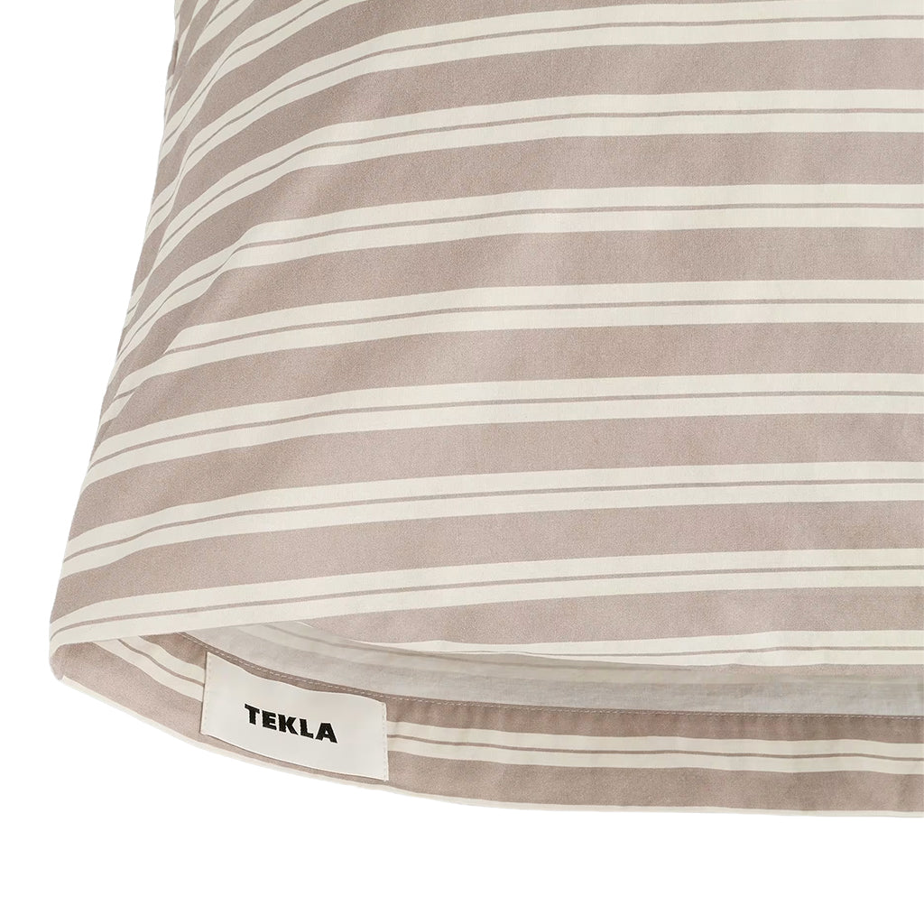 Percale Pillow Case Clay Stripes, Tekla