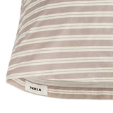 Percale Pillow Case Clay Stripes, Tekla