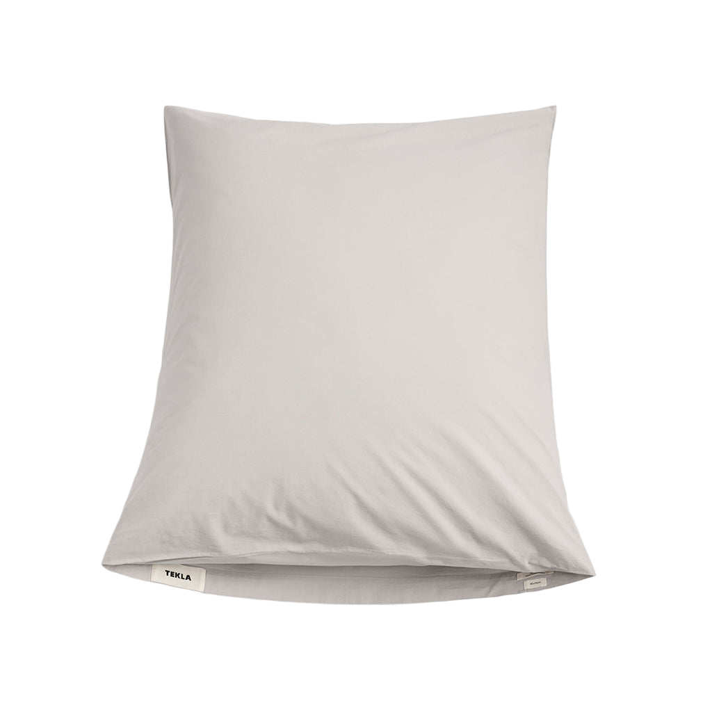 Percale Pillow Case Soft Grey, Tekla