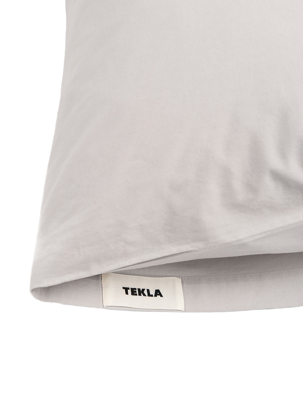 Percale Pillow Case Soft Grey, Tekla