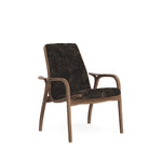 Laminett Easy Chair Oiled Walnut Espresso Sheepskin, Swedese