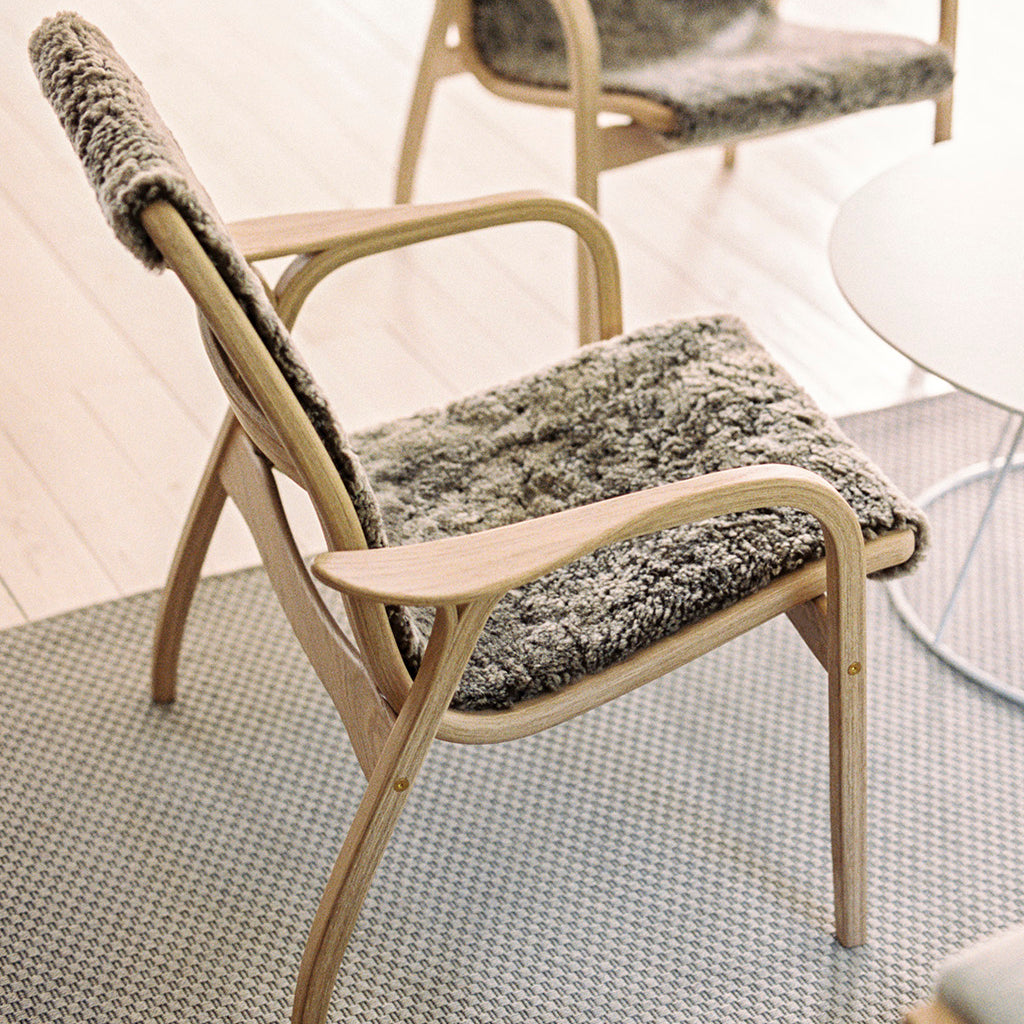 Laminett Easy Chair Oiled Oak Sahara Sheepskin, Swedese
