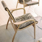 Laminett Easy Chair Oiled Oak Sahara Sheepskin, Swedese