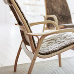 Laminett Easy Chair Oiled Oak Sahara Sheepskin, Swedese