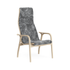 Lamino Easy Chair Lacquered Beech Grey Sheepskin, Swedese