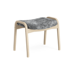 Lamino Stool Lacquered Beech Grey Sheepskin, Swedese