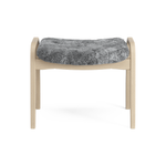 Lamino Stool Lacquered Beech Grey Sheepskin, Swedese