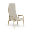 Lamino Easy Chair White Oak Moonlight Sheepskin, Swedese