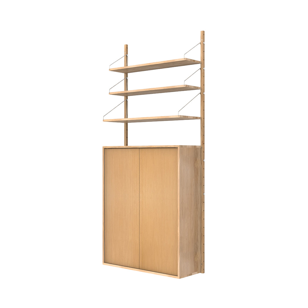 Shelf Library High With Large Cabinet, Frama