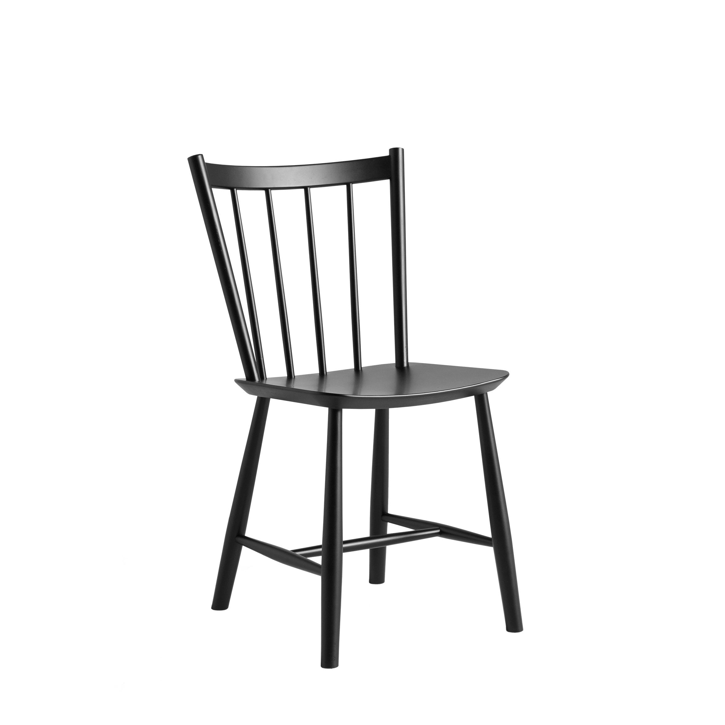 J41 Chair Black Lacquered Beech, HAY