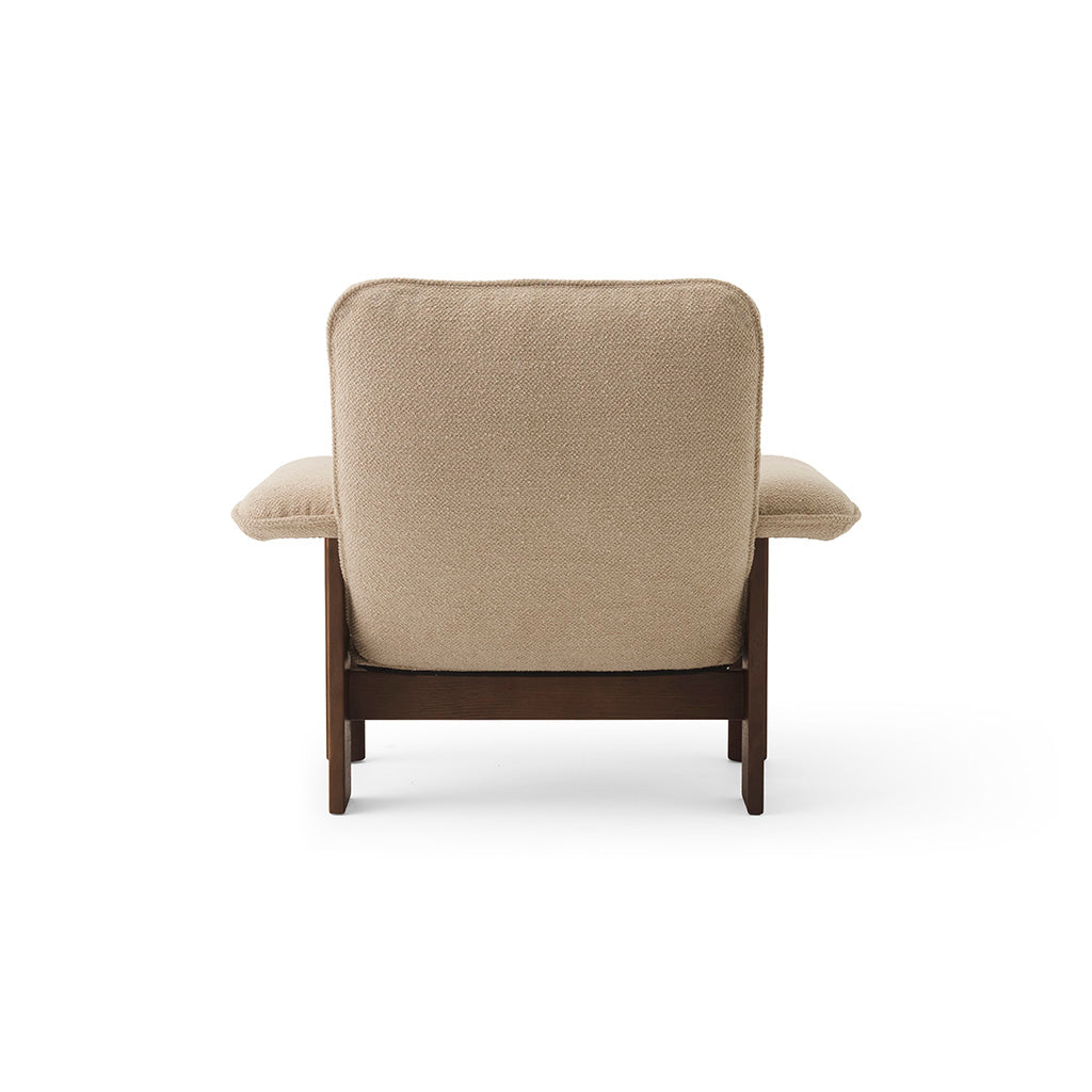 Brasilia Lounge Chair Dark Stained Oak Bouclé 02, Menu