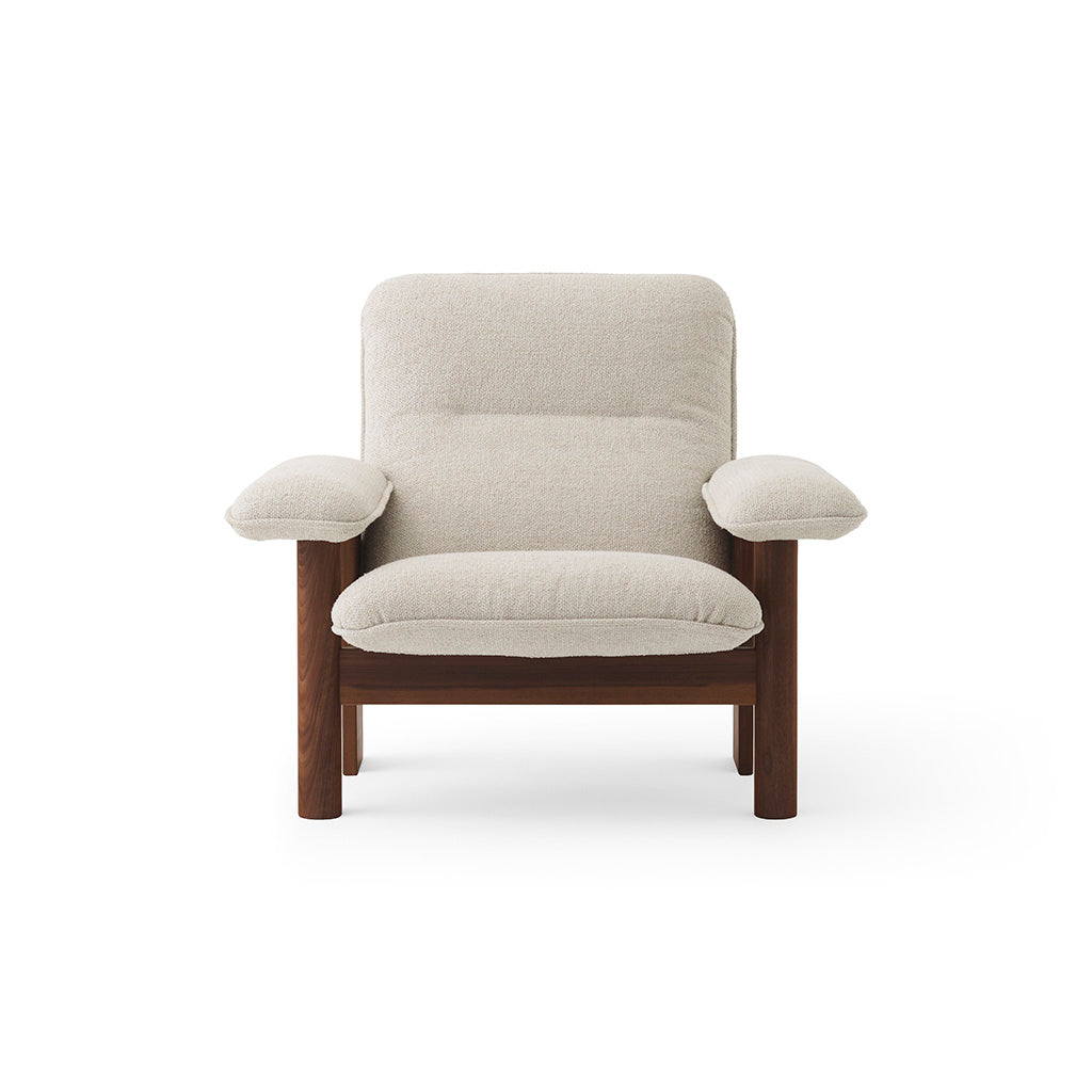 Brasilia Lounge Chair Dark Stained Oak Moss 011, Menu