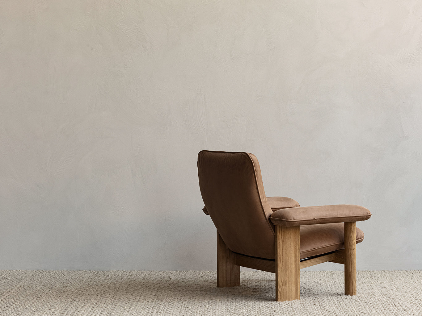 Brasilia Lounge Chair Oak Dunes Cognac 21004, Menu