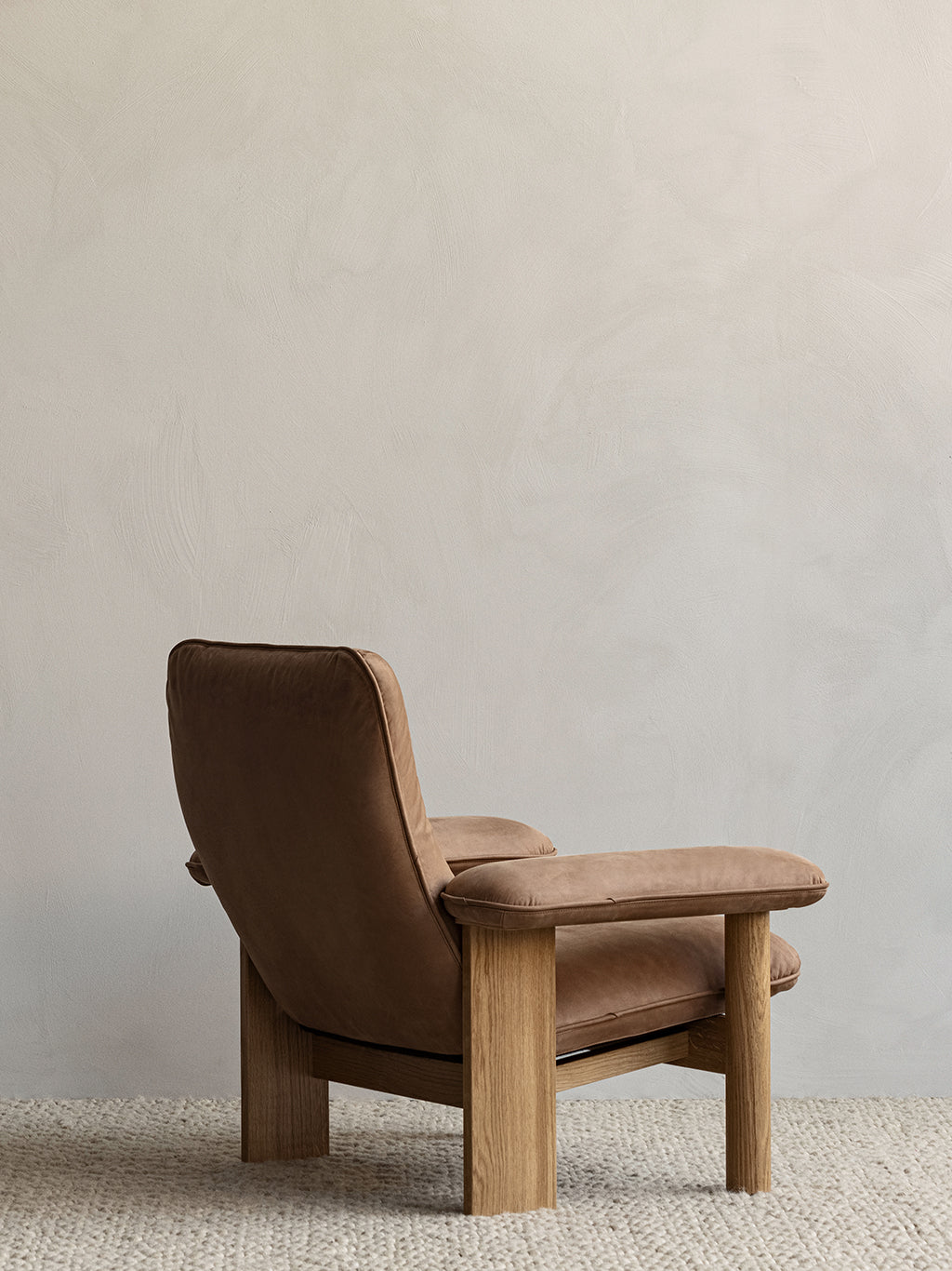 Brasilia Lounge Chair Oak Dunes Cognac 21004, Menu