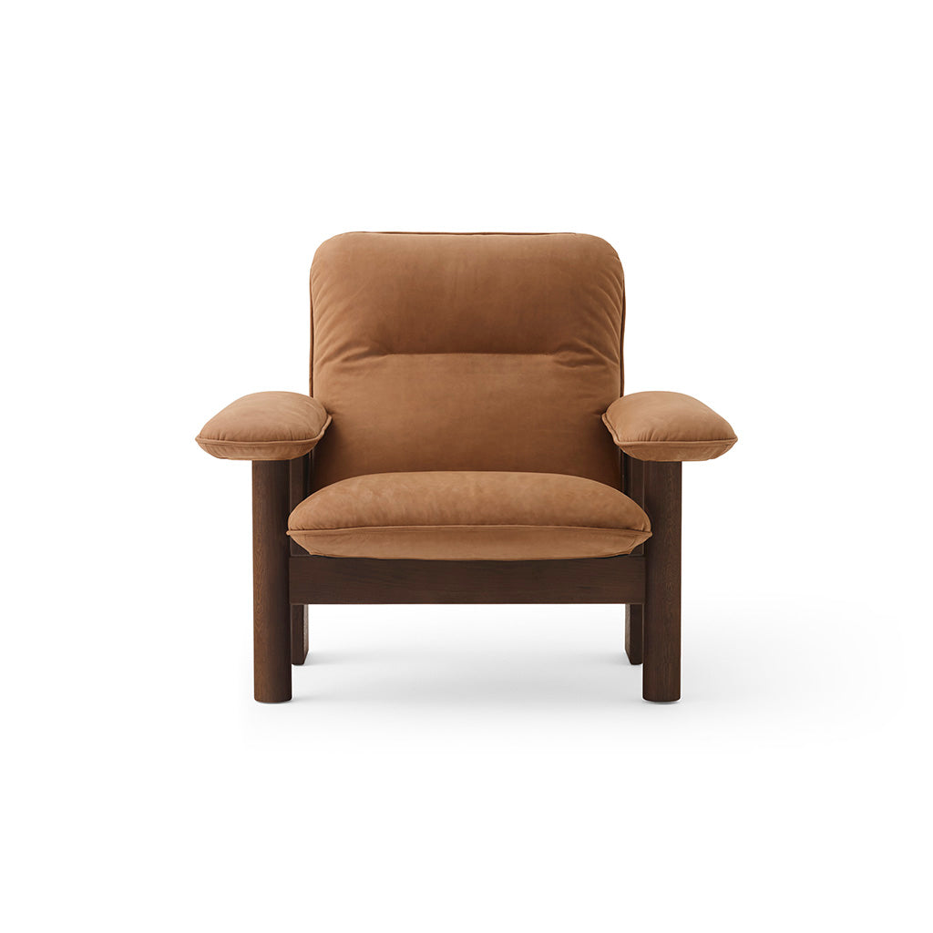 Brasilia Lounge Chair Walnut Dunes Cognac 21004, Menu