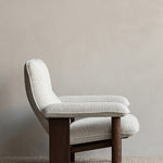 Brasilia Lounge Chair Walnut Moss 011, Menu