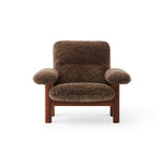Brasilia Lounge Chair Walnut Sheepskin Root, Menu