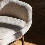 Harbour Lounge Chair Walnut Bouclé 02, Menu