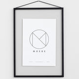 Black Aluminium Frame A3, Moebe